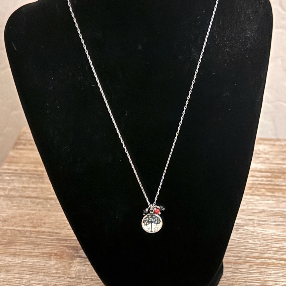 Hot Cakes Silver Tree Pendant Necklace